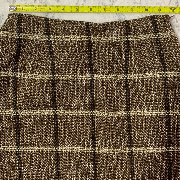 Vintage bebe Brown Tweed Blazer Skirt Suit Set - Picture 14 of 16